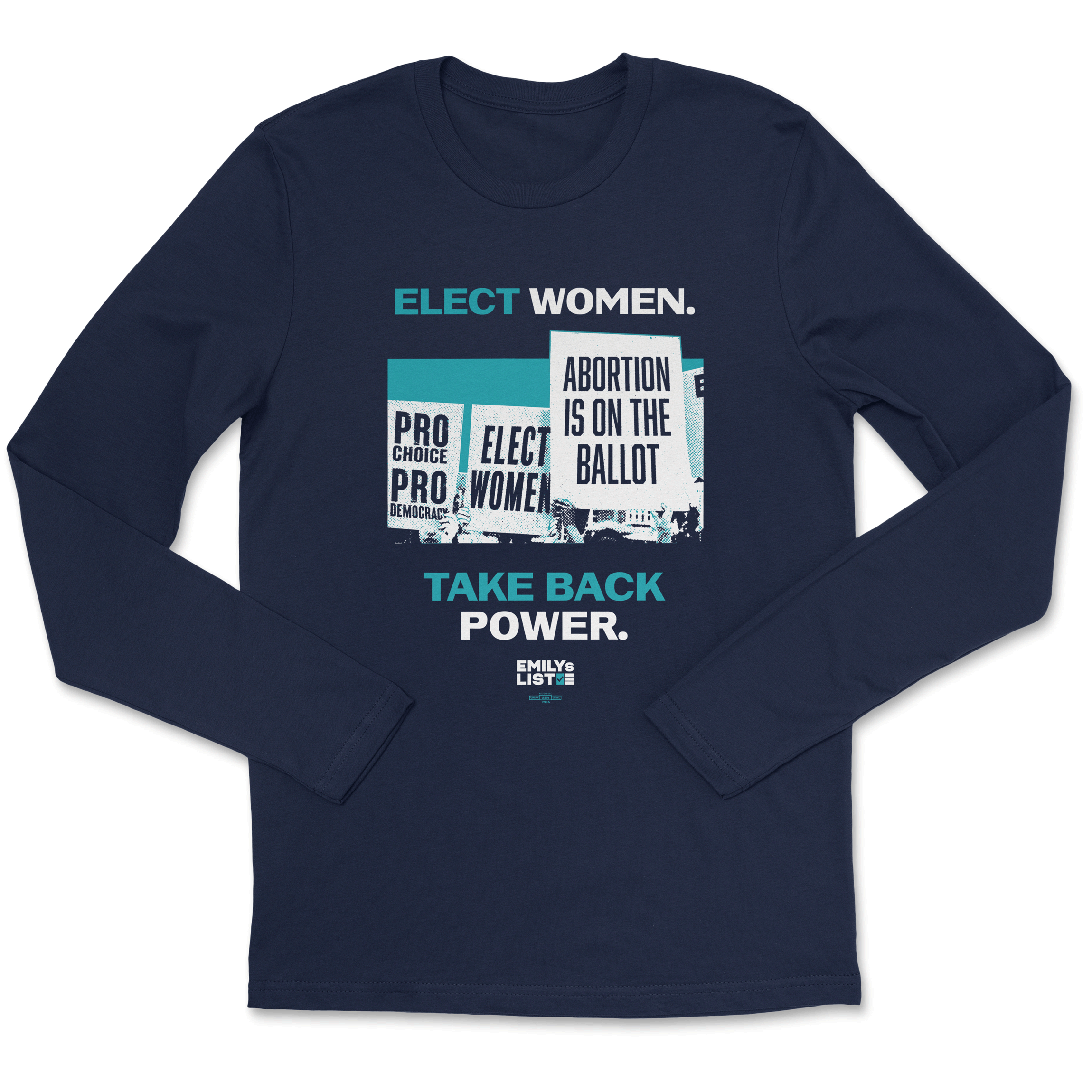 Elect Women Protest Signs Long Sleeve Tee