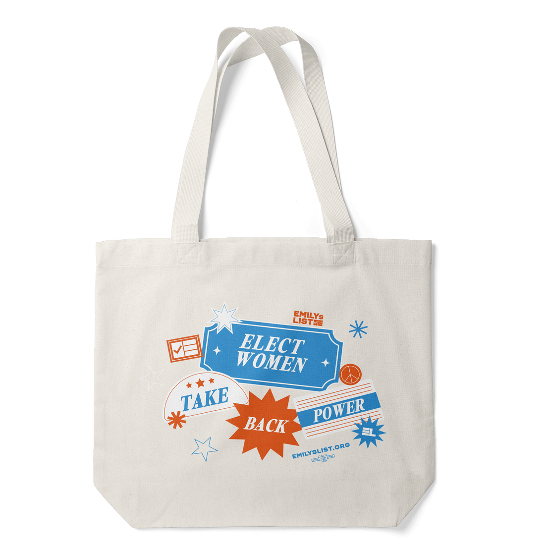 Elect Women "Stickers" tote