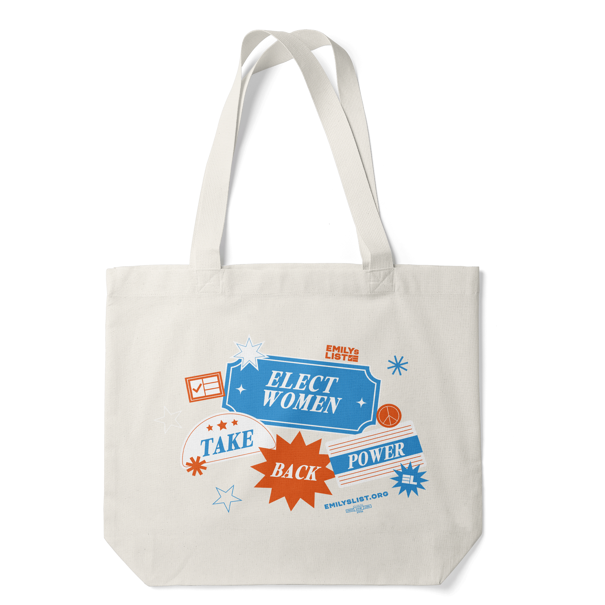 Elect Women "Stickers" tote