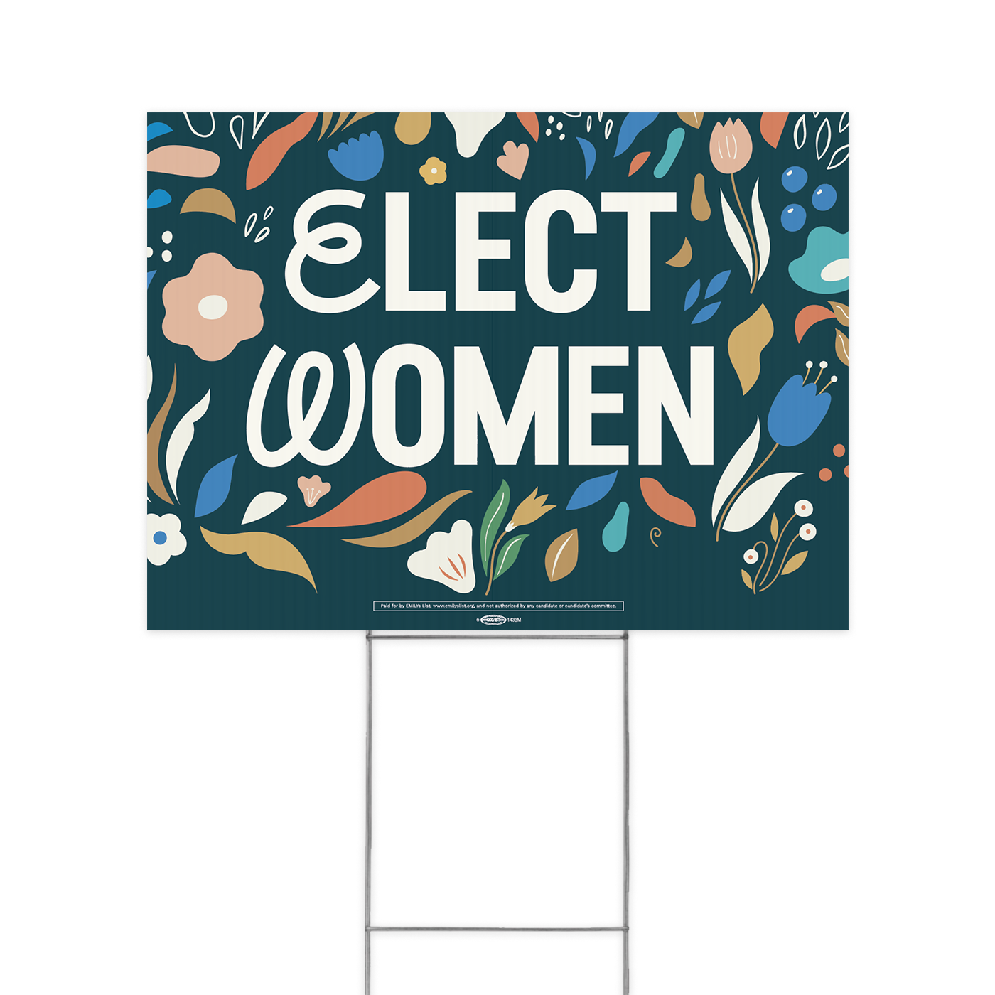 Floral Elect Women Yard Sign